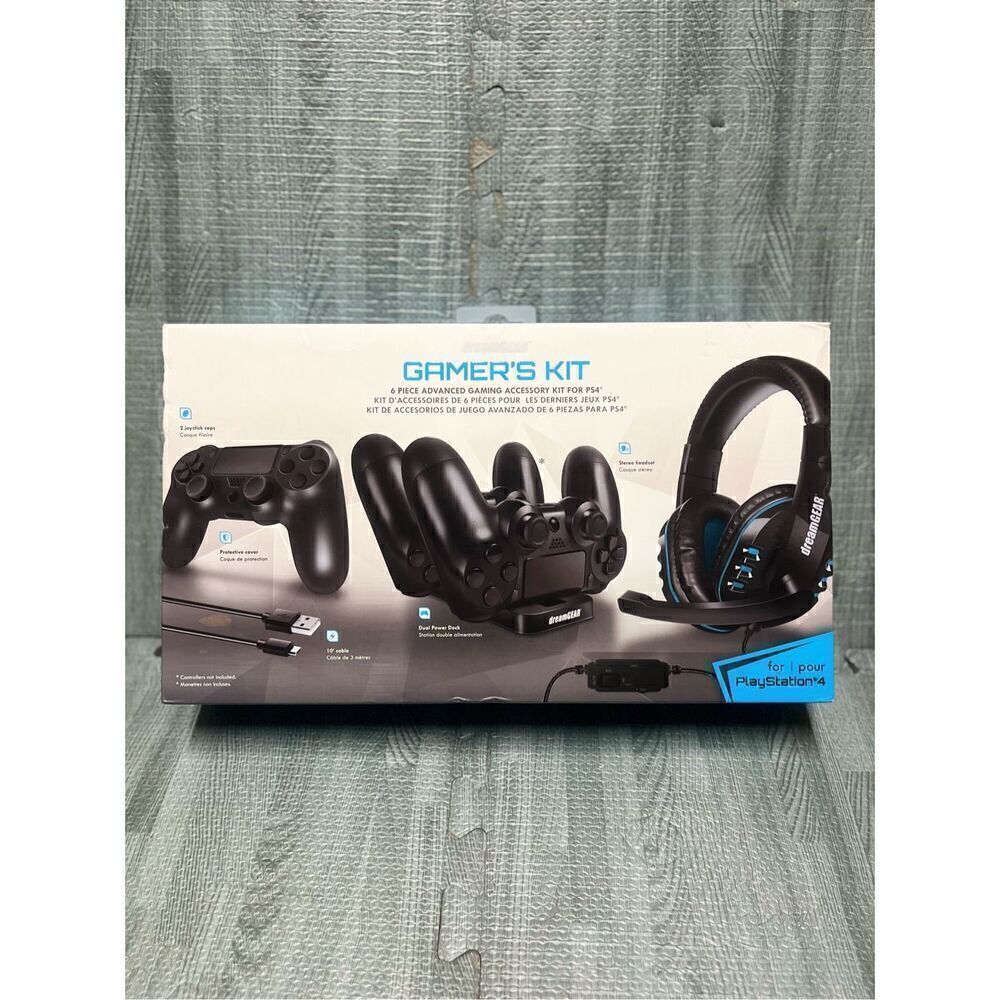 dreamGEAR Advanced Gamer's Starter Kit for PlayStation 4 PS4 NEW 6 Piece Kit